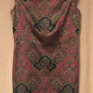 PERFECT FESTIVE DRESS.Elegant Embroidered Cocktail Dress-Silky and luxurious on!